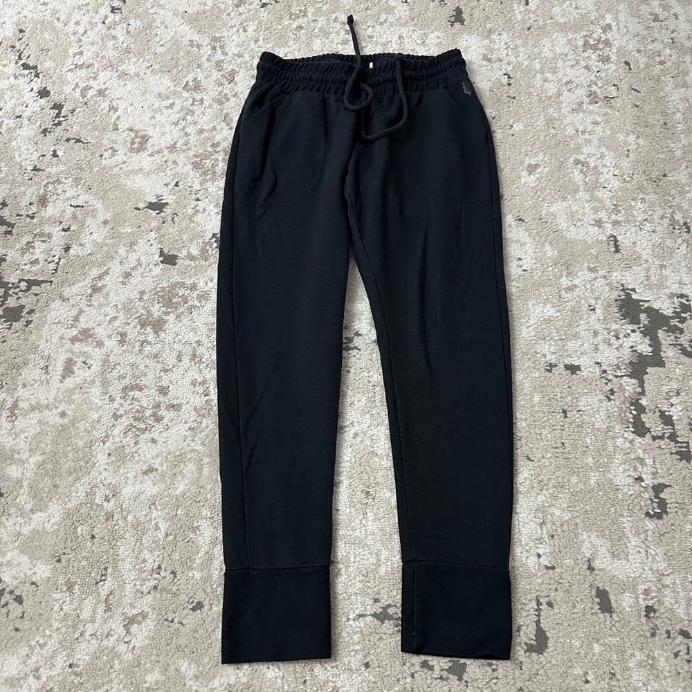 FP Movement by Free People Black Drawstring Track Joggers